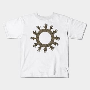 Hands in a circle Kids T-Shirt